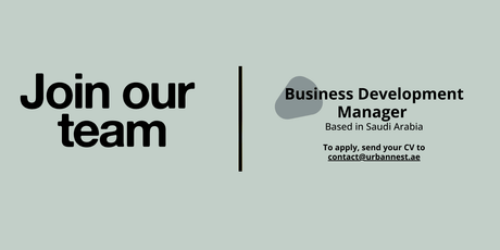 Business Development Manager | Saudi Arabia (full time) - Urban nest