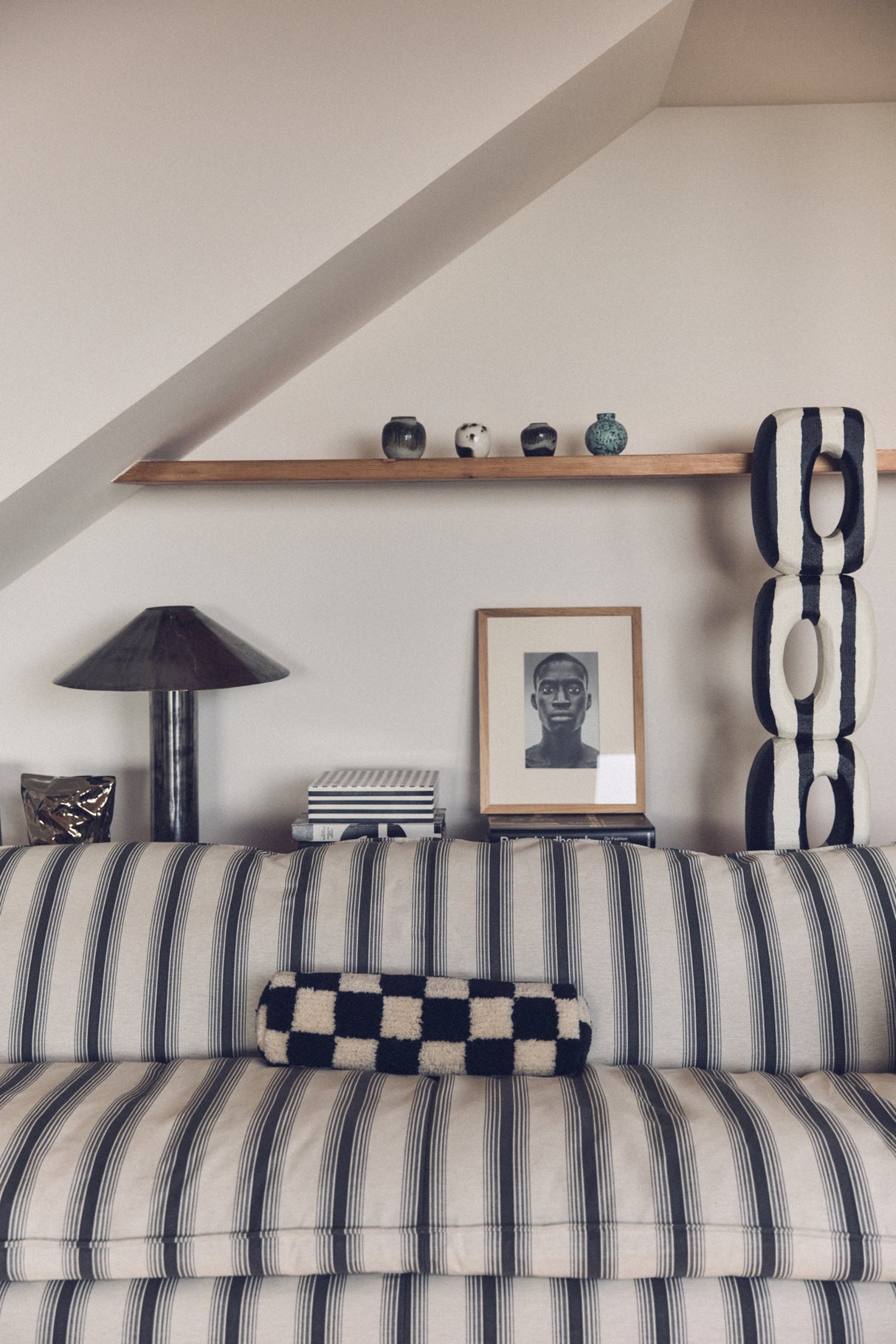 70s ceramics: small vases canyon, set of 4