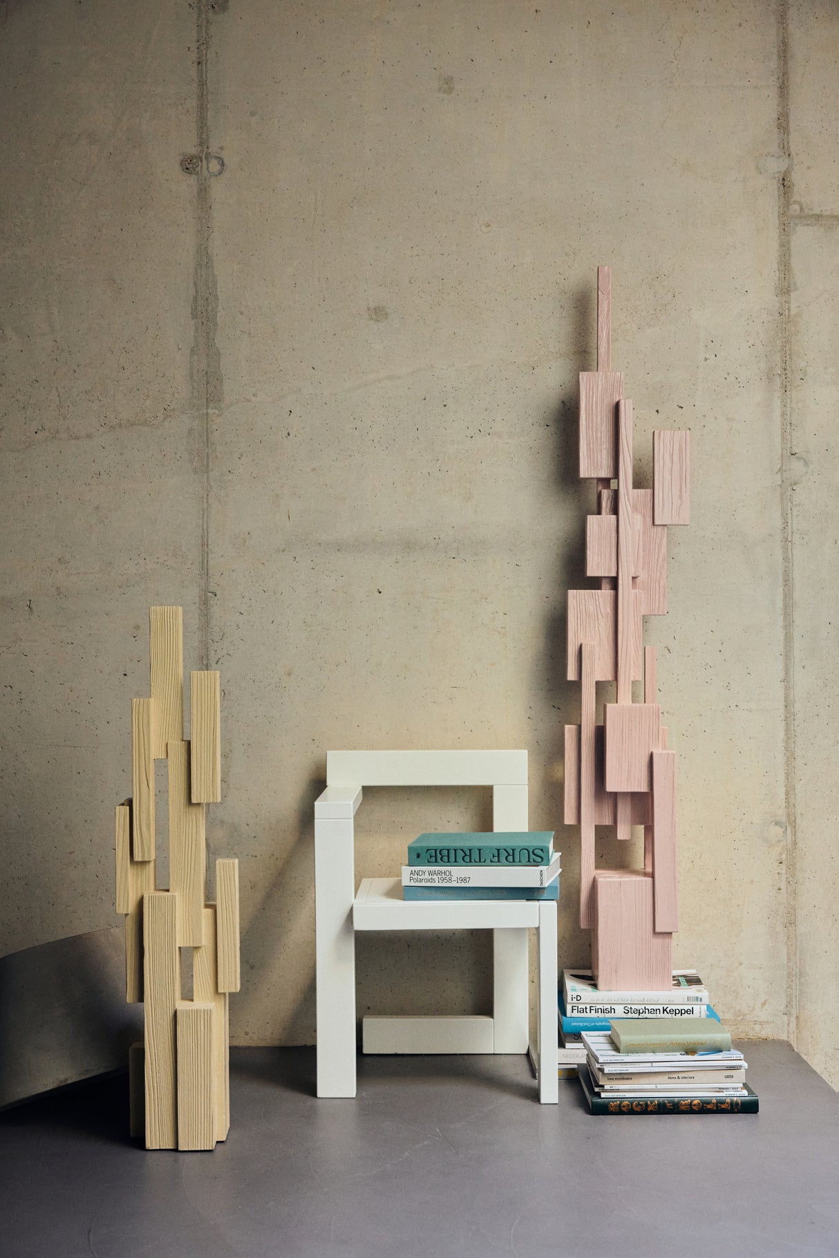 Skyscraper sculpture - cream