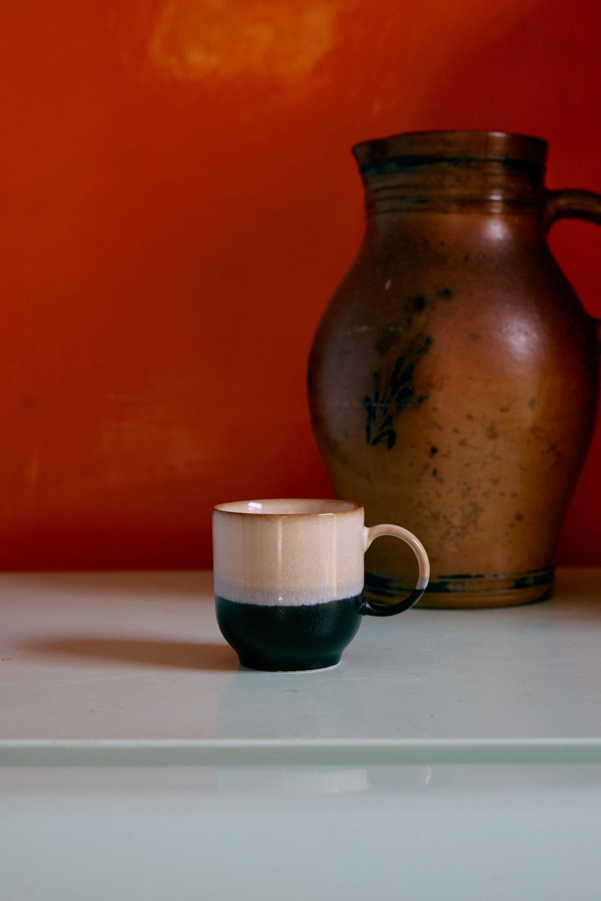 70s ceramics: café mugs abstract (set of 4) - Urban nest