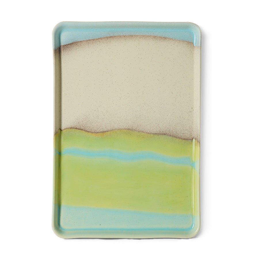 70s ceramics: large tray, glint - Urban nest