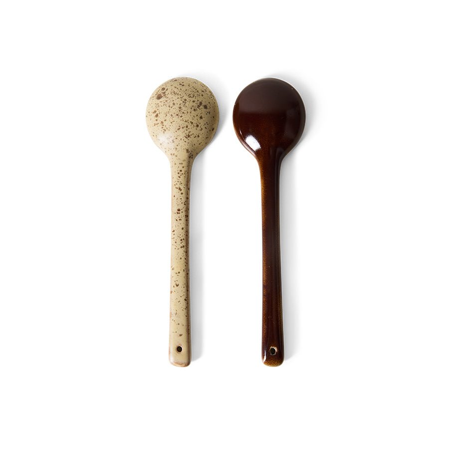 70s ceramics: serving spoons - hills (set of 2) - Urban nest