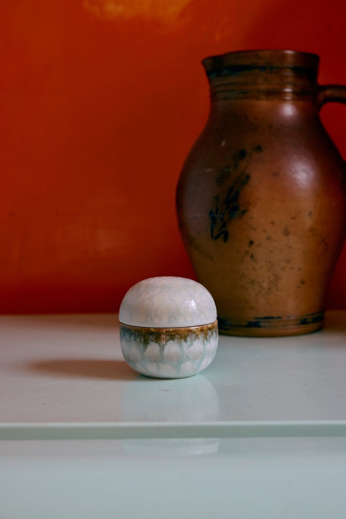 70s ceramics: sugar pot, petal - Urban nest