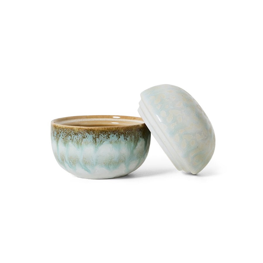70s ceramics: sugar pot, petal - Urban nest