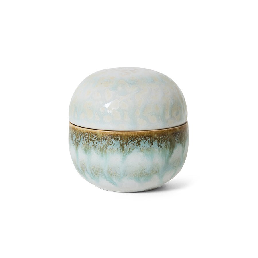 70s ceramics: sugar pot, petal - Urban nest