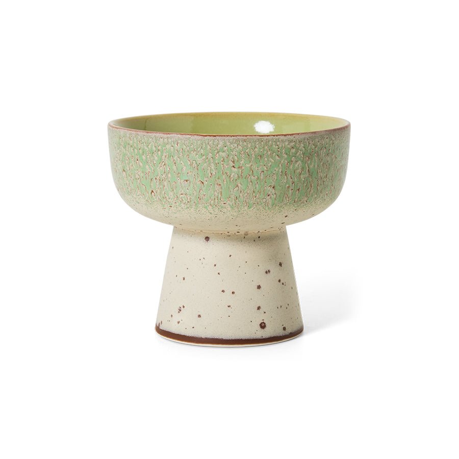 70s ceramics: tapas bowl on base L slush - Urban nest