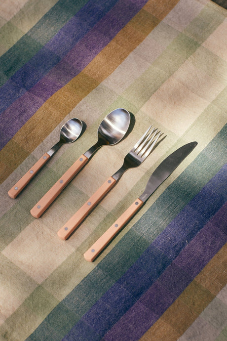 70s cutlery dessert spoon - peach - Urban nest