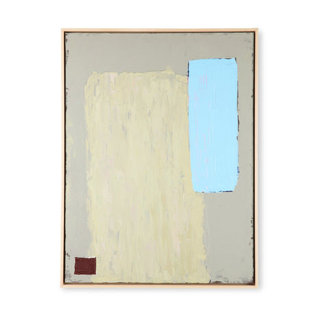 Abstract painting - pistachio/blue - Urban nest