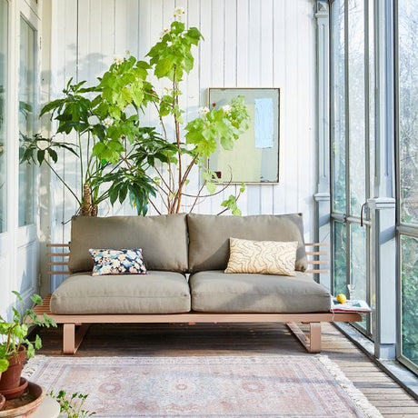 Abstract painting - pistachio/blue - Urban nest