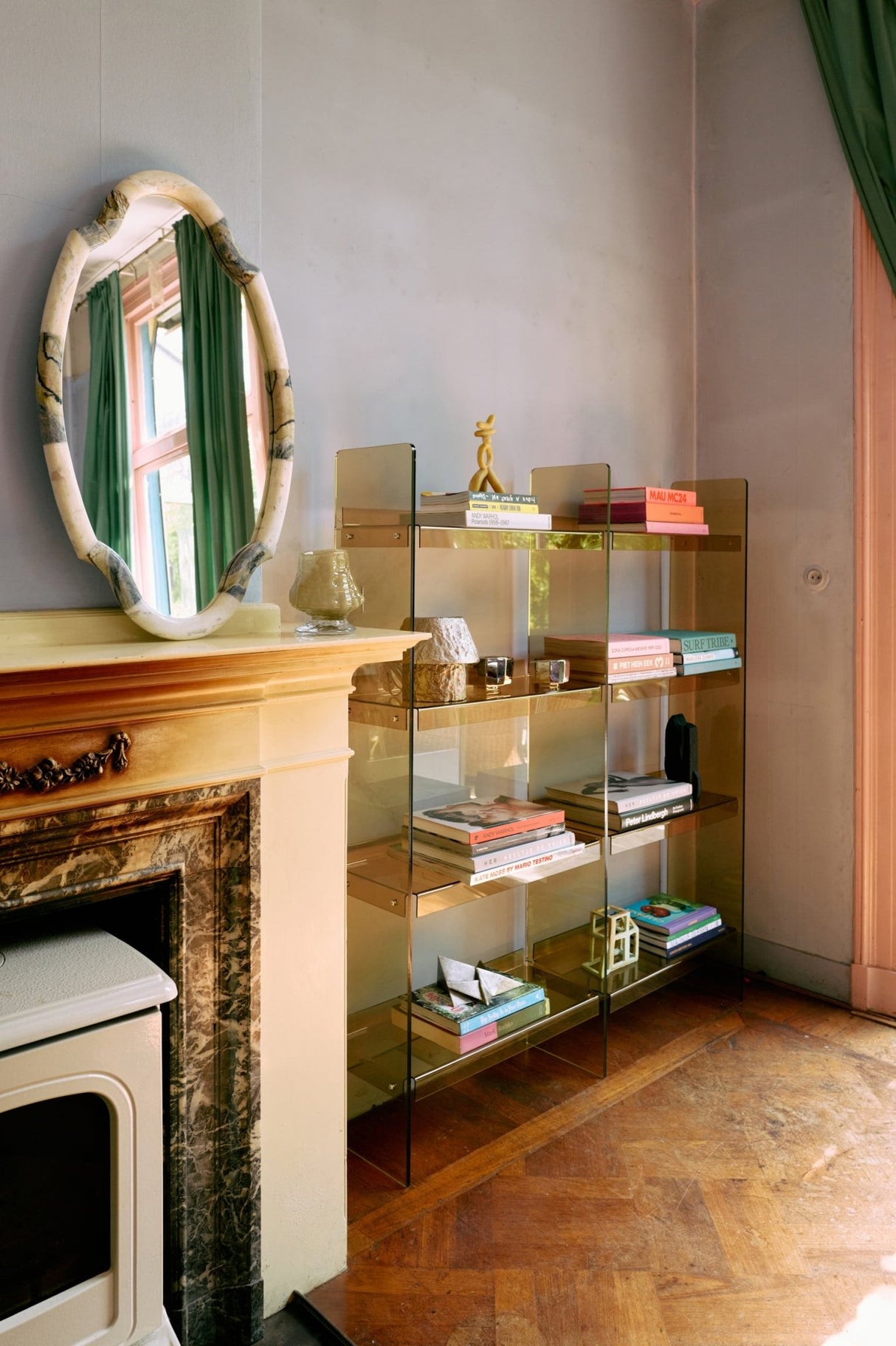 Acrylic cabinet 160 cm - olive green - Urban nest