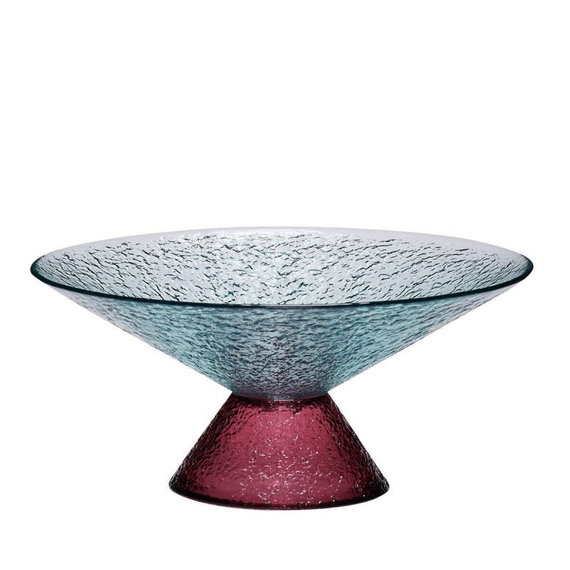Bonbon glass bowl - large, blue/red - Urban nest