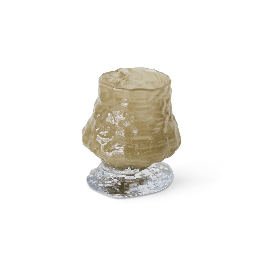 Brut textured glass vase, sage - Urban nest