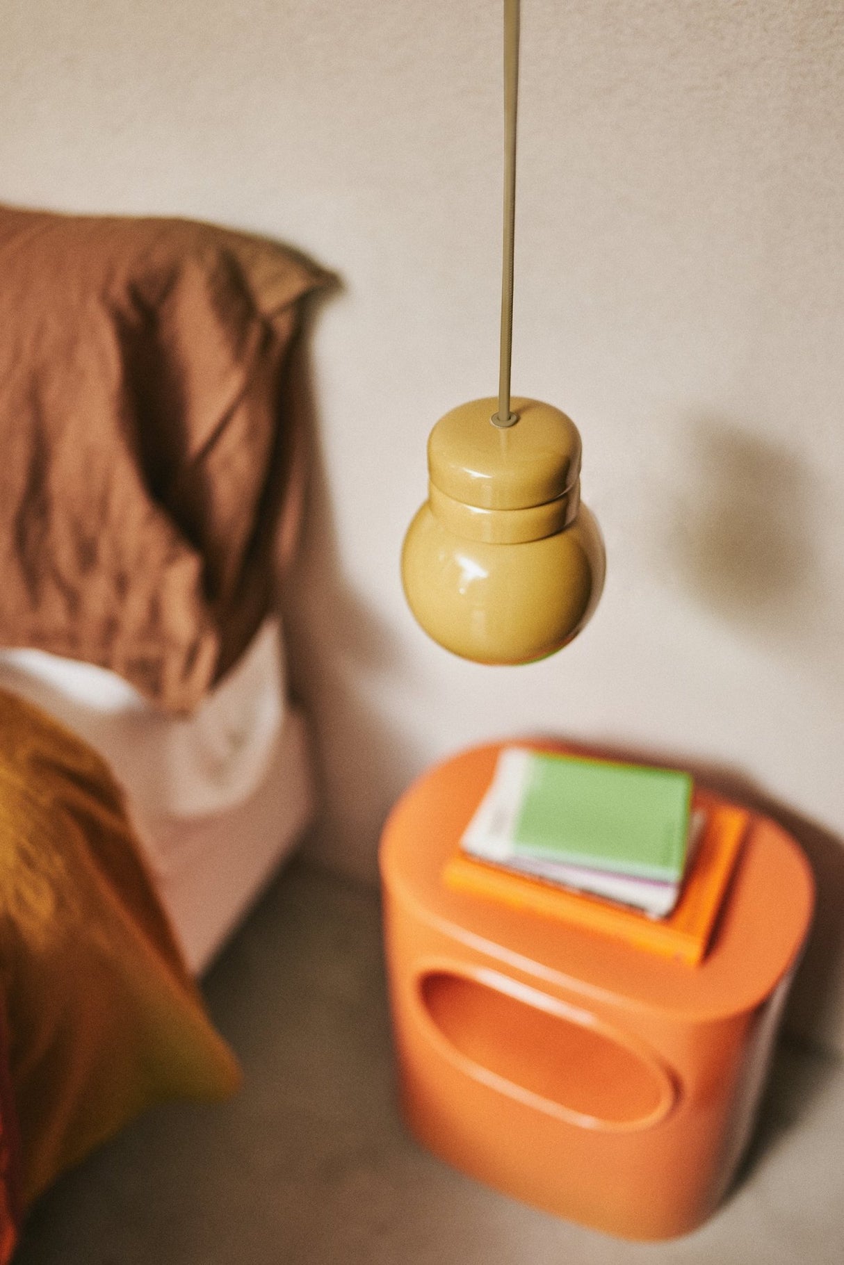 Bulb pendant lamp, mustard - Urban nest