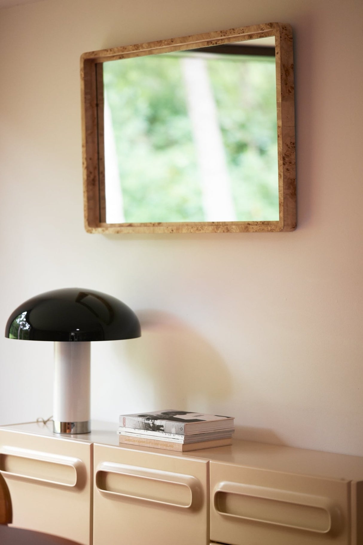 Burl wooden mirror - Urban nest