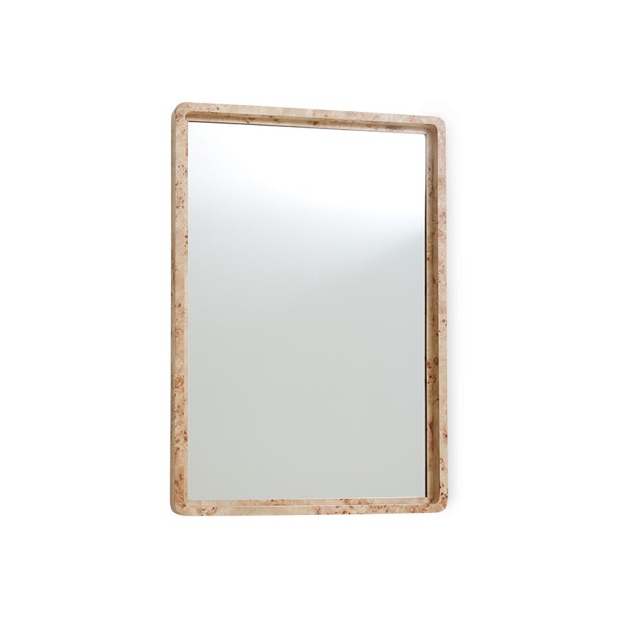 Burl wooden mirror - Urban nest