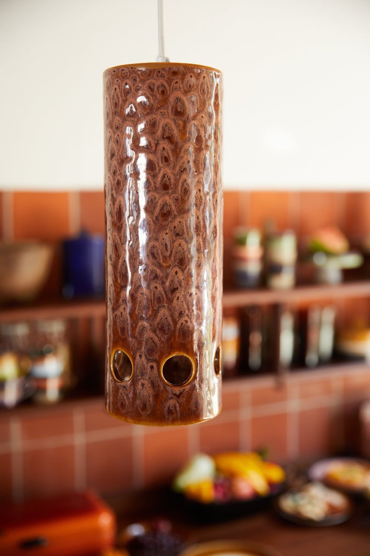 Ceramic pendant lamp - lychee - Urban nest