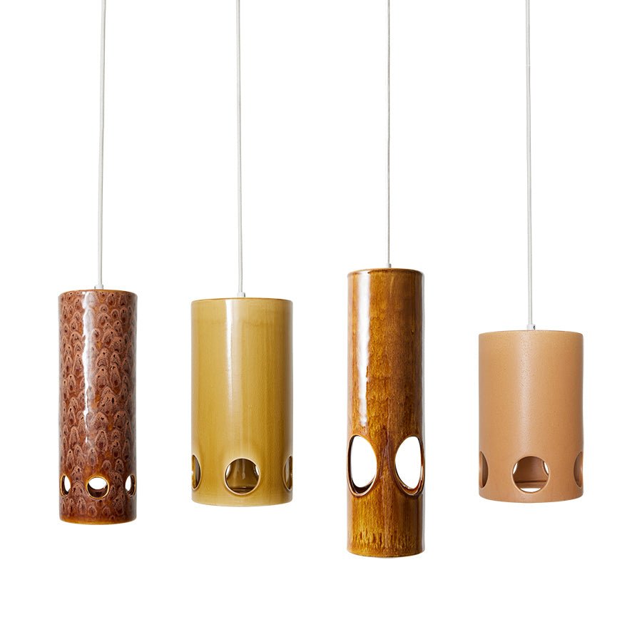 Ceramic pendant lamp - mustard - Urban nest