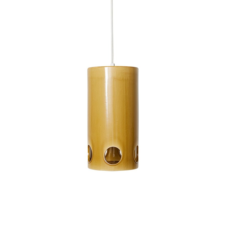 Ceramic pendant lamp - mustard - Urban nest