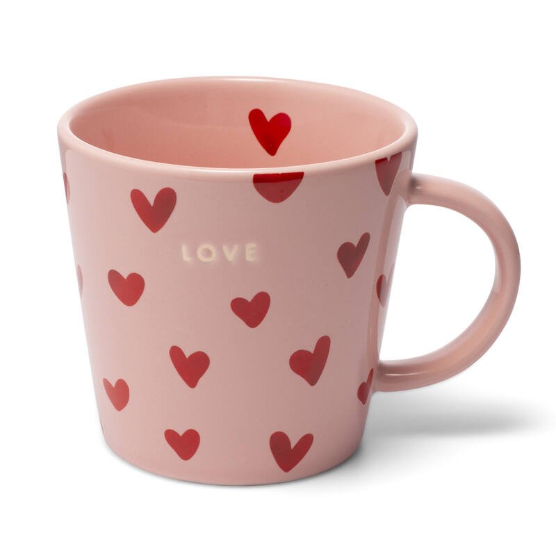 Ceramic tea cup hearts "love" - Urban nest