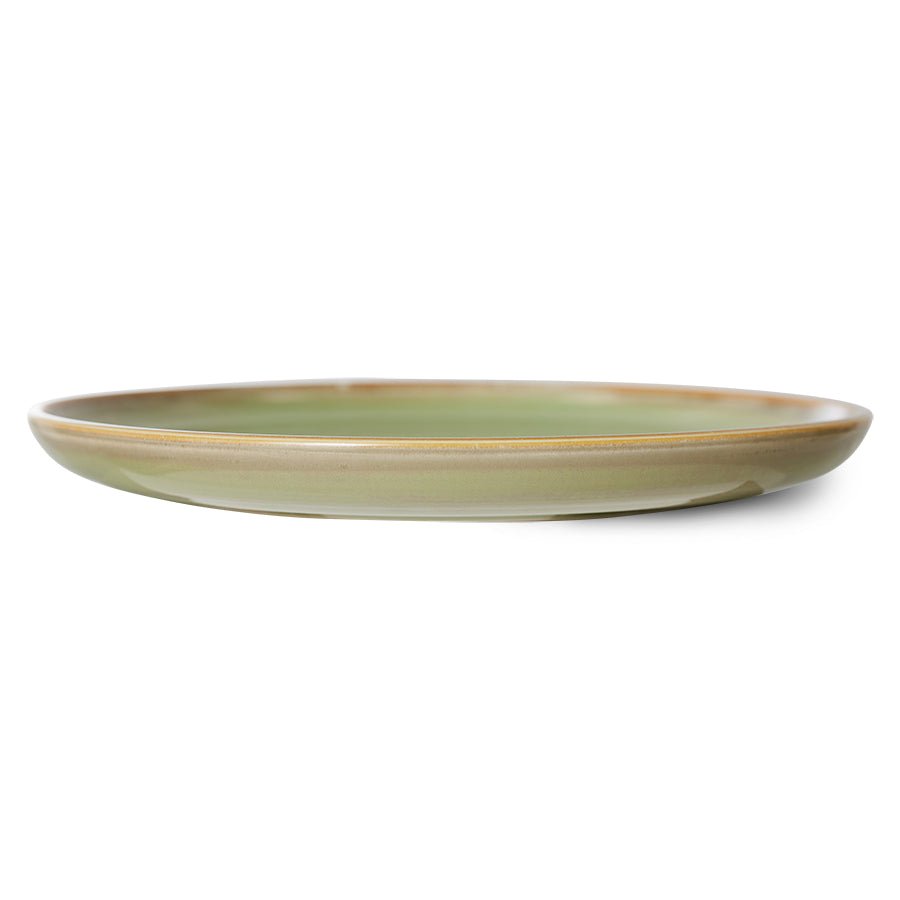 Chef ceramics: dinner plate - moss green - Urban nest