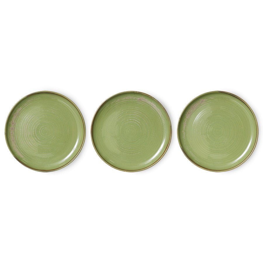 Chef ceramics: dinner plate - moss green - Urban nest