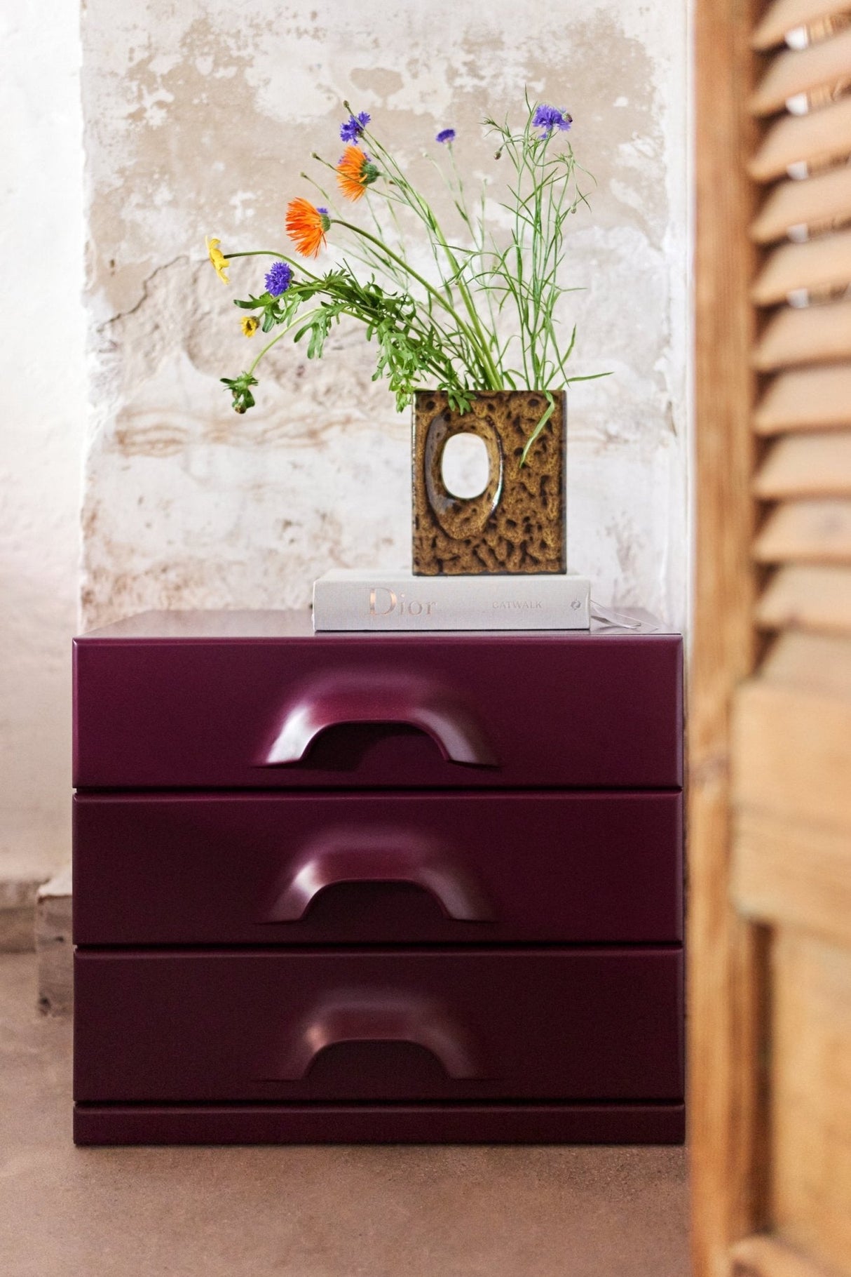 Chest of 3 drawers - mulberry - Urban nest