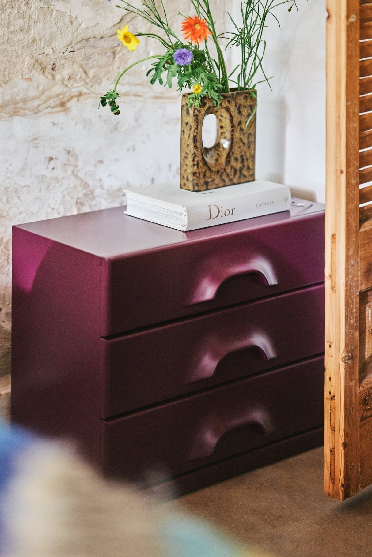 Chest of 3 drawers - mulberry - Urban nest