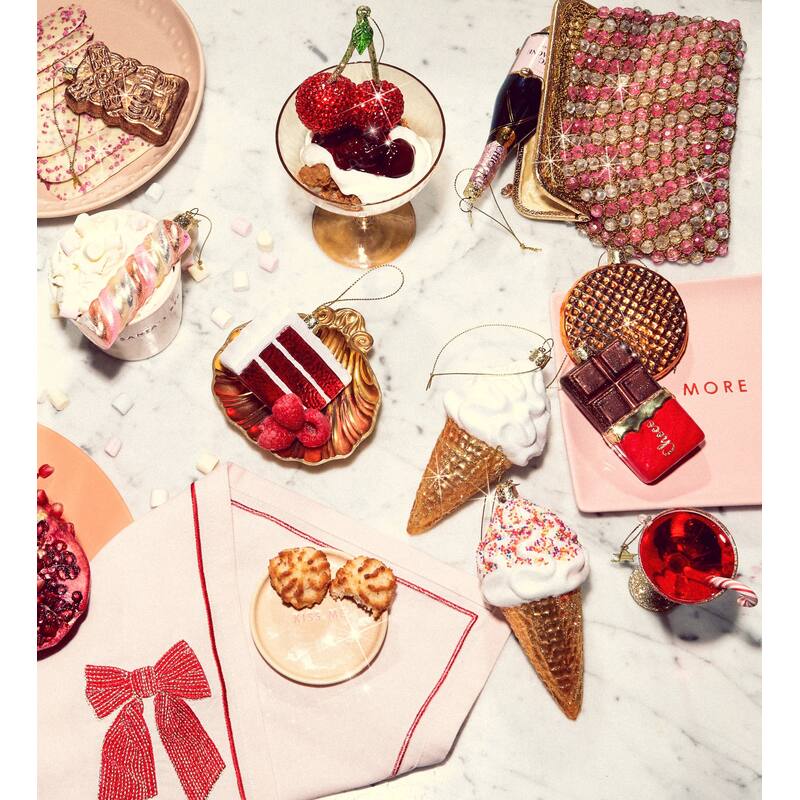 Christmas ornaments: glass dark brown chocolate bar - Urban nest