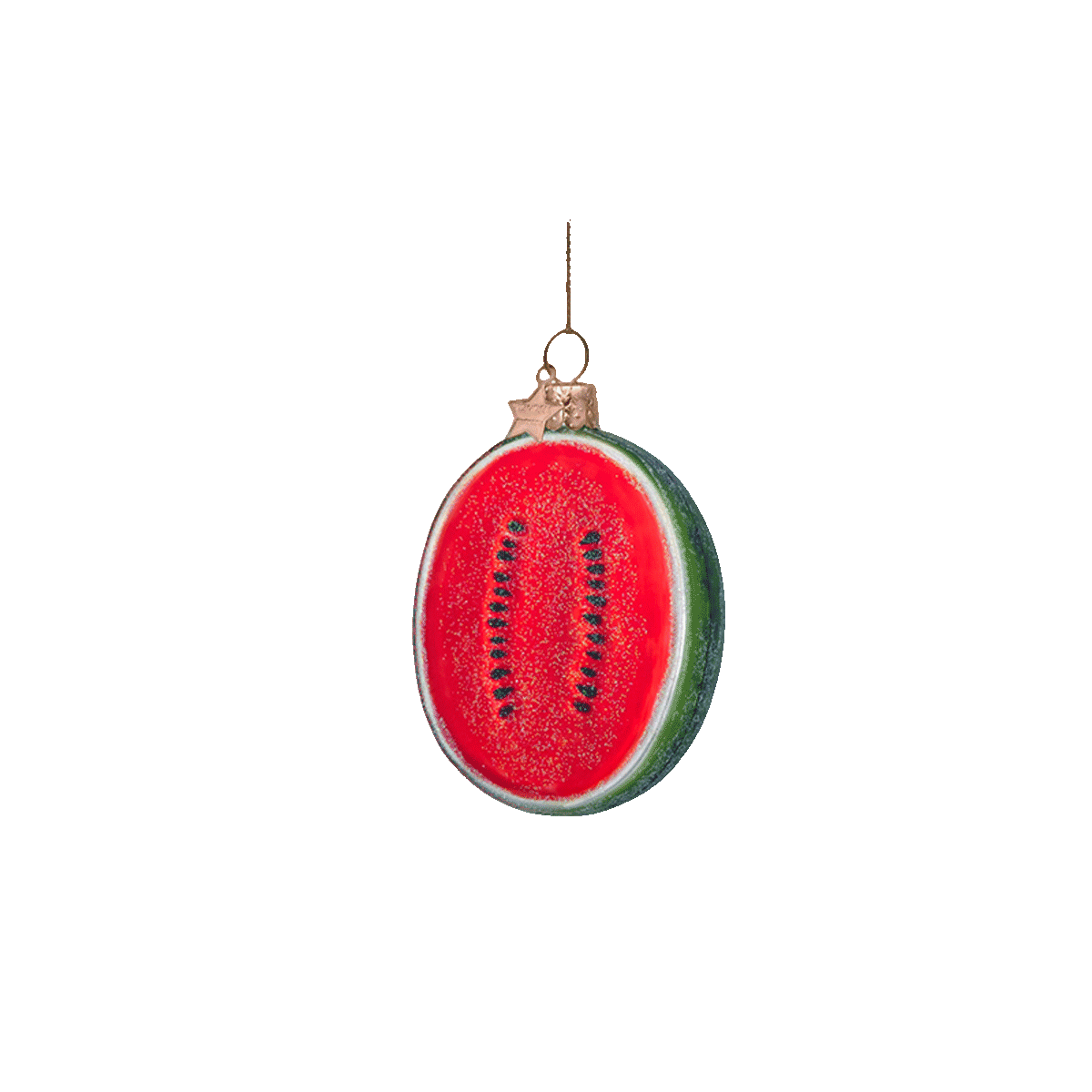 Christmas ornaments: glass red watermelon - Urban nest