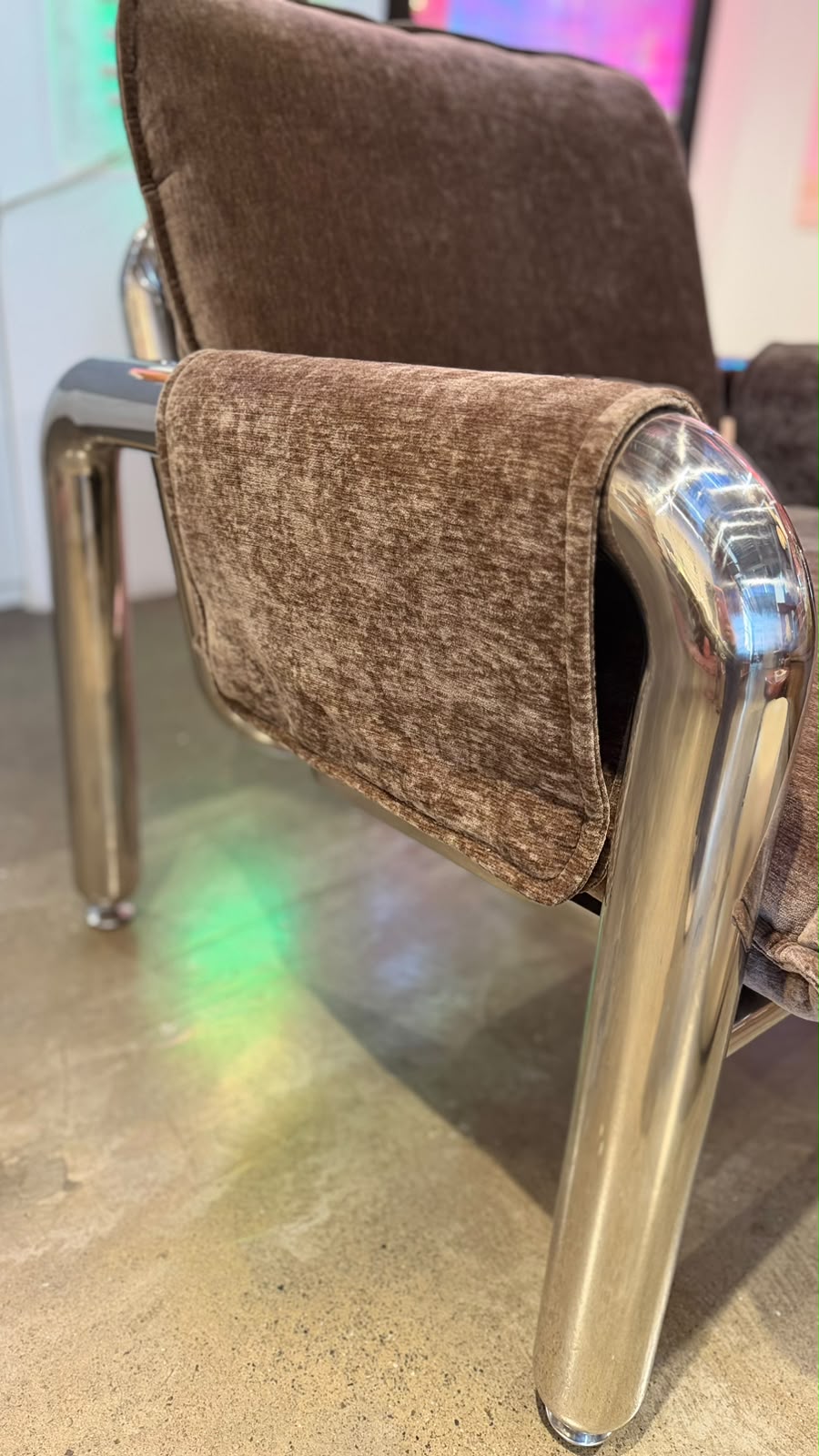 Chrome lounge armchair - Urban nest