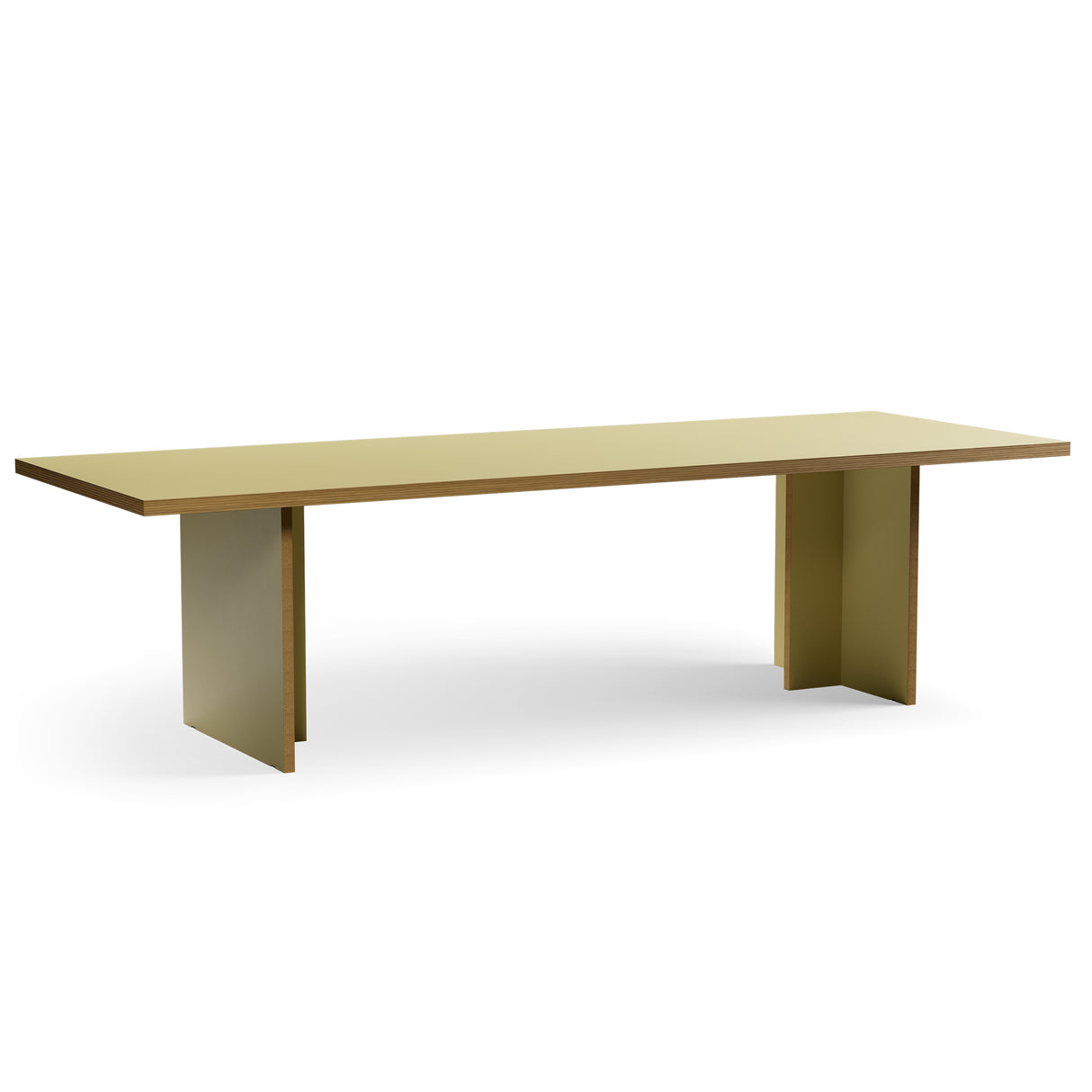 Dining table rectangular - olive