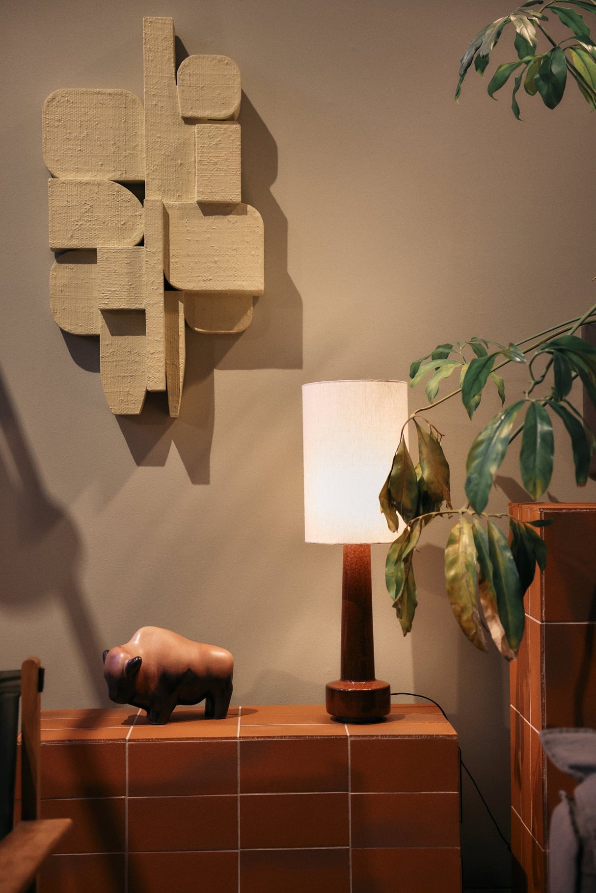 Cylinder lamp shade - natural linen - Urban nest