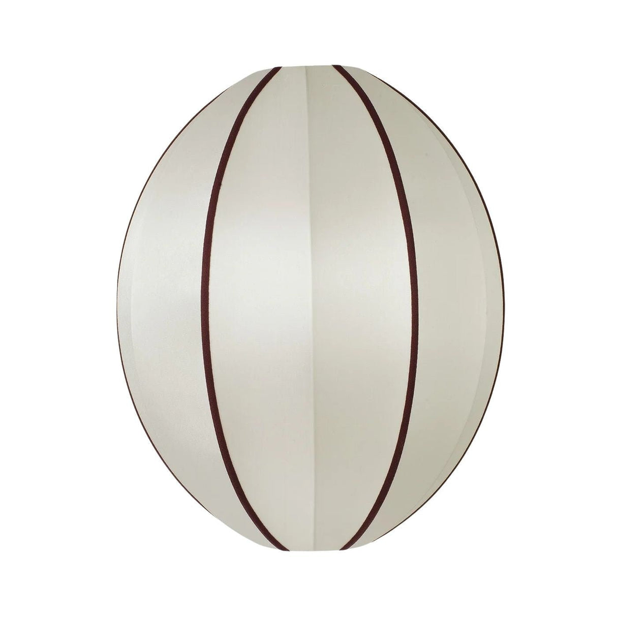Lamp shade | offwhite/bordeaux oval - Urban nest