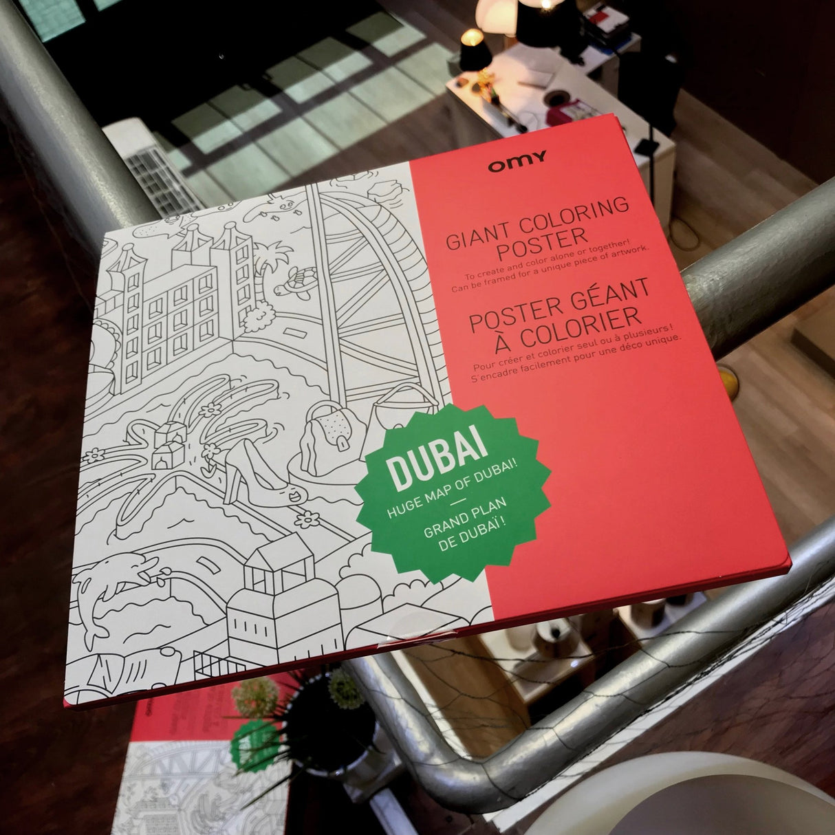Large coloring poster - dubai - Urban nest