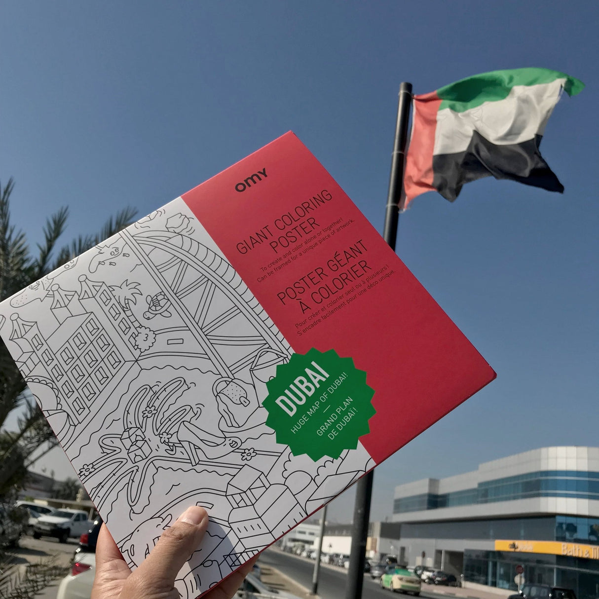 Large coloring poster - dubai - Urban nest