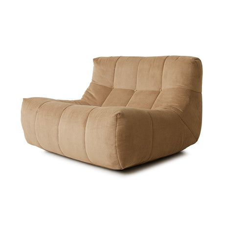 Lazy lounge chair corduroy rib brown - Urban Nest
