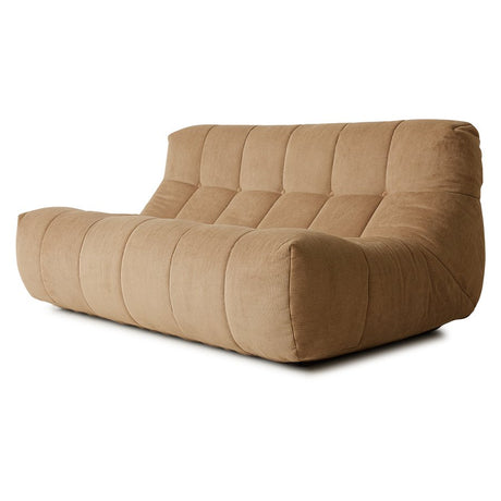 Lazy lounge chair corduroy rib brown - Urban Nest