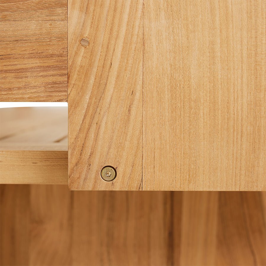 Outdoor sofa teak - stracciatella