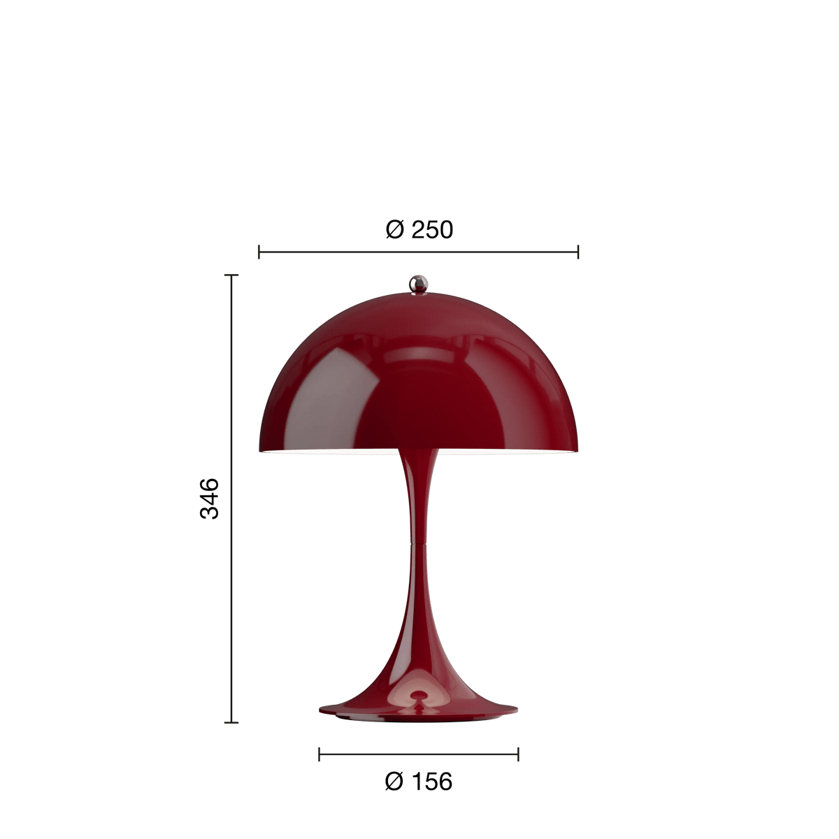 Panthella 250 portable lamp - Urban nest