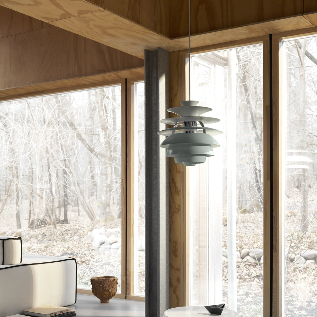PH Snowball, Dusty green/high luster chrome plated - Urban nest