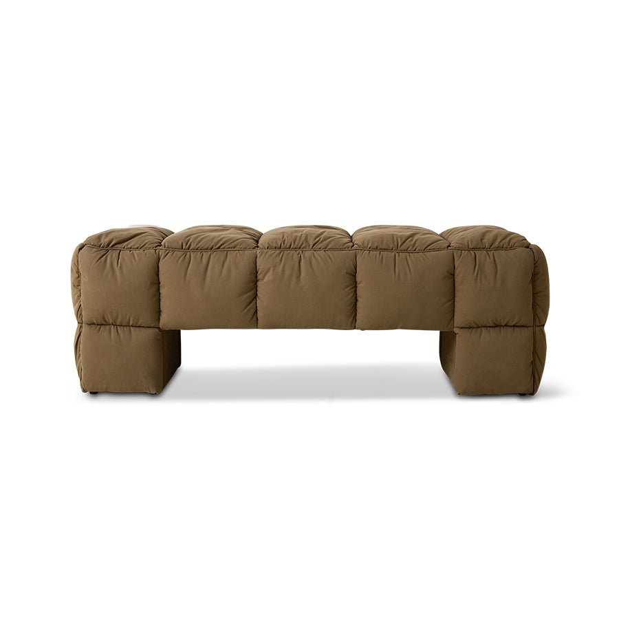 Puffy lobby bench - olive - Urban nest