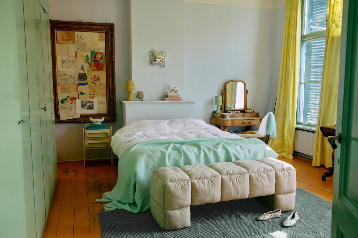 Puffy lobby bench - pebble - Urban nest