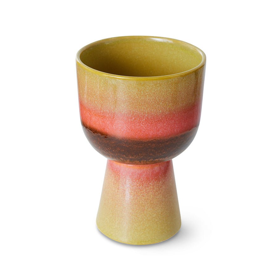 Retro flower pot - lime green - Urban nest