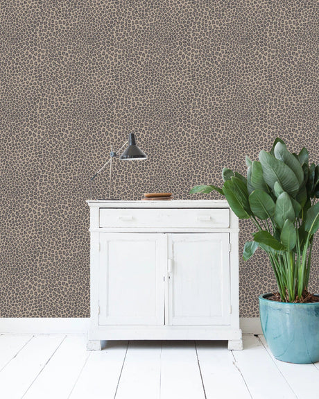 Rocky Leopard Wallpaper - Urban nest
