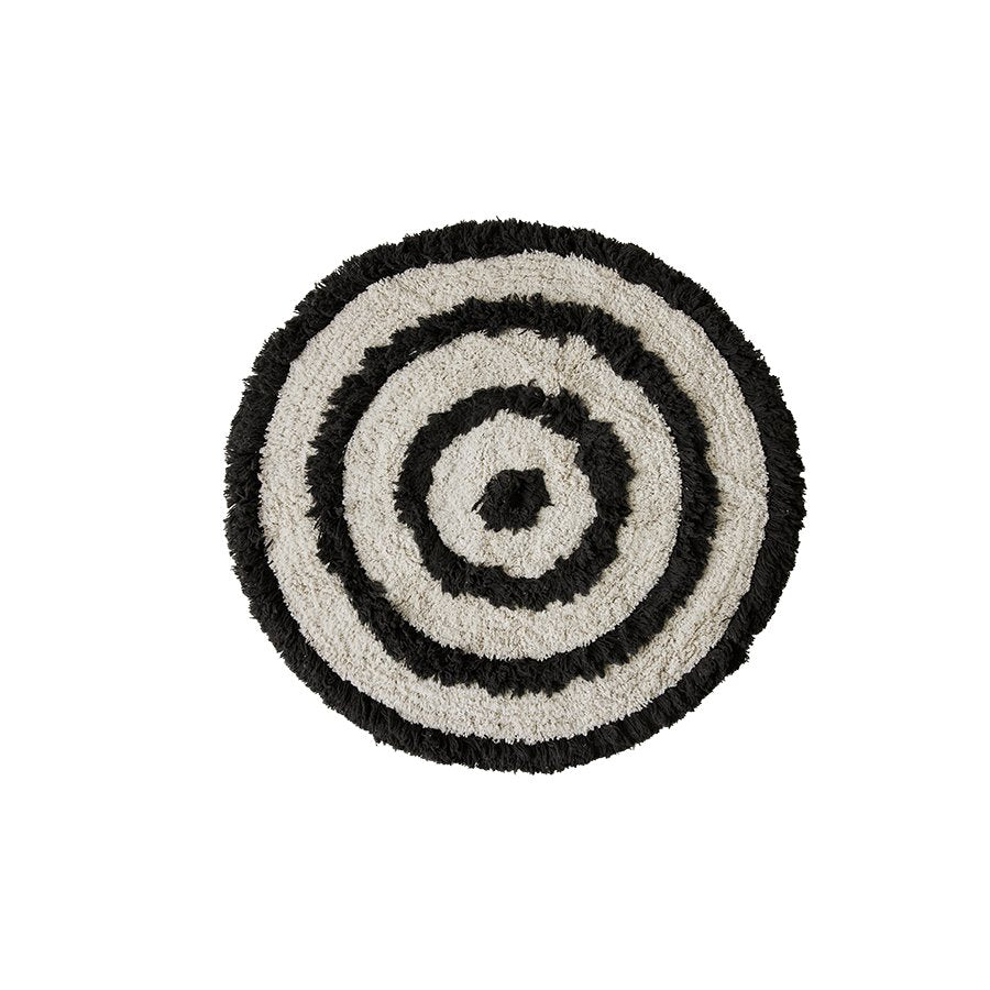Round bath mat monochrome - Urban Nest