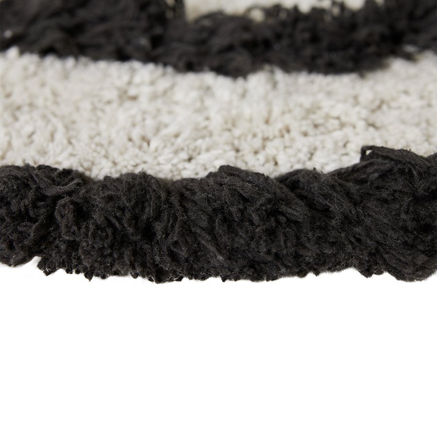 Round bath mat monochrome - Urban Nest