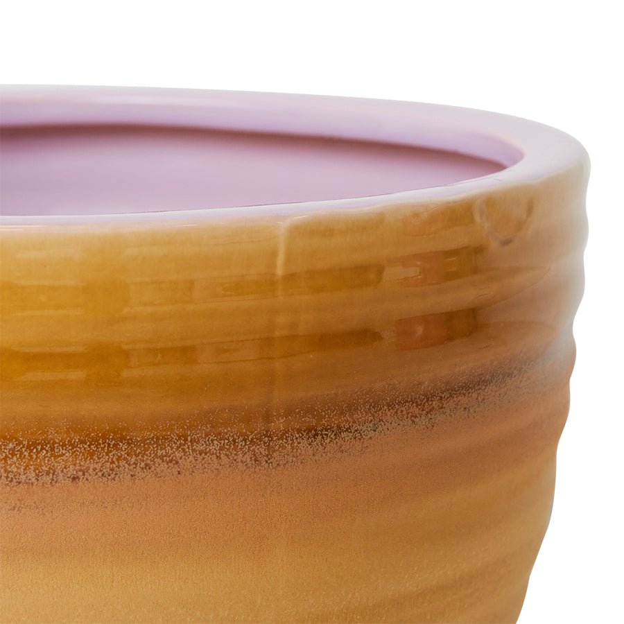 Stoneware planter - caramel - Urban nest