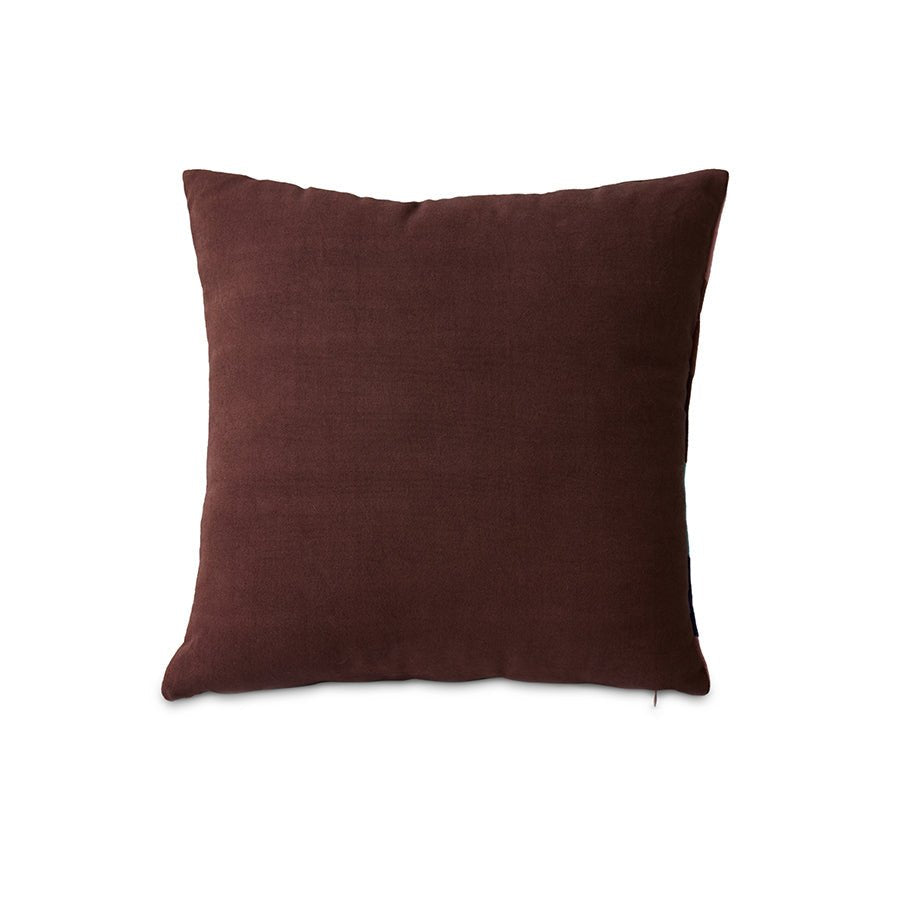 Striped velvet cushion, eventide - Urban nest