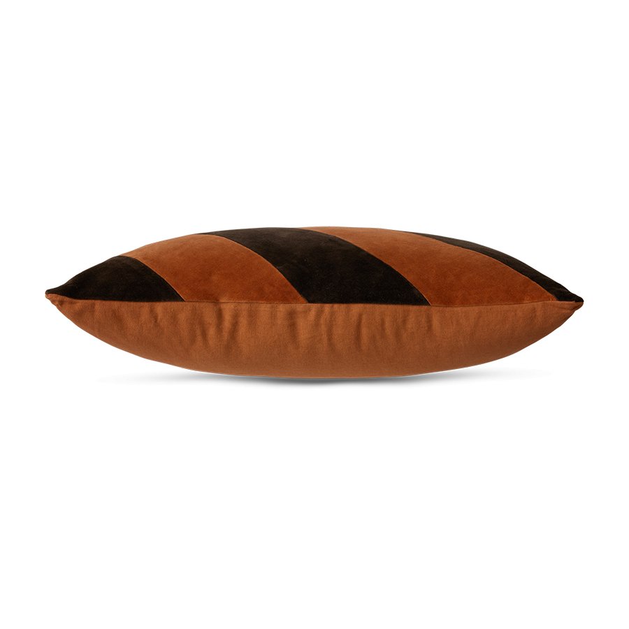 Striped velvet cushion - september - Urban Nest