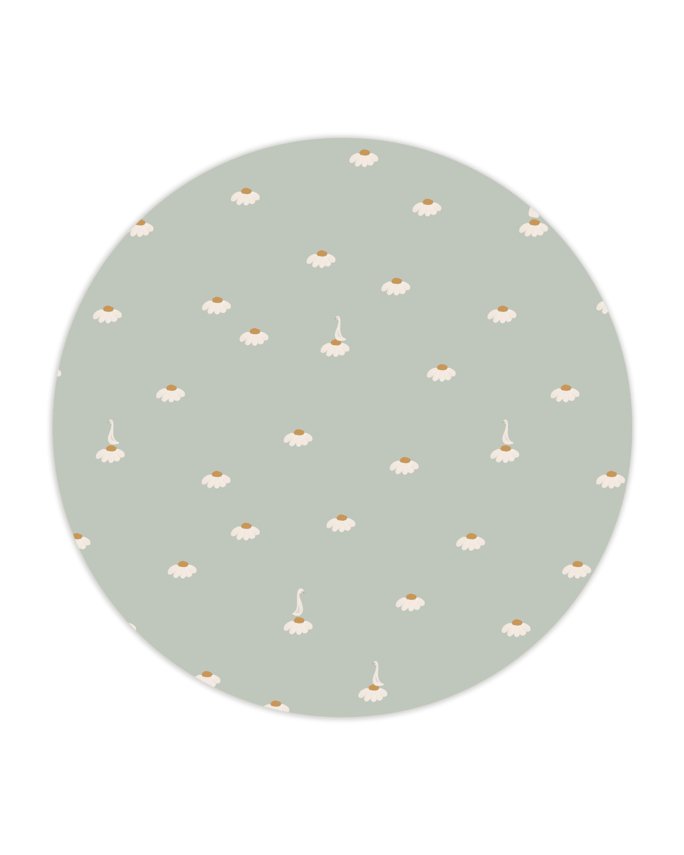 Sweet camomile green light wallpaper - Urban nest